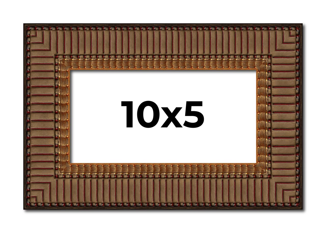 Panoramic Museum Black Picture Frame - UV Acrylic, Foam Board Backing, Hanging Hardware